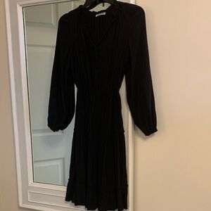 Elegant Black Long Sleeve Dress